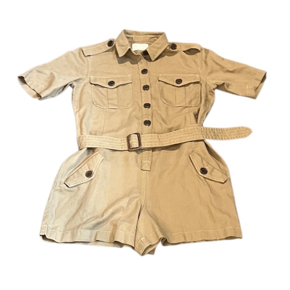 Converse Khaki Belted Denim Women's Romper, Size Small NWT‎ - Picture 4 of 10